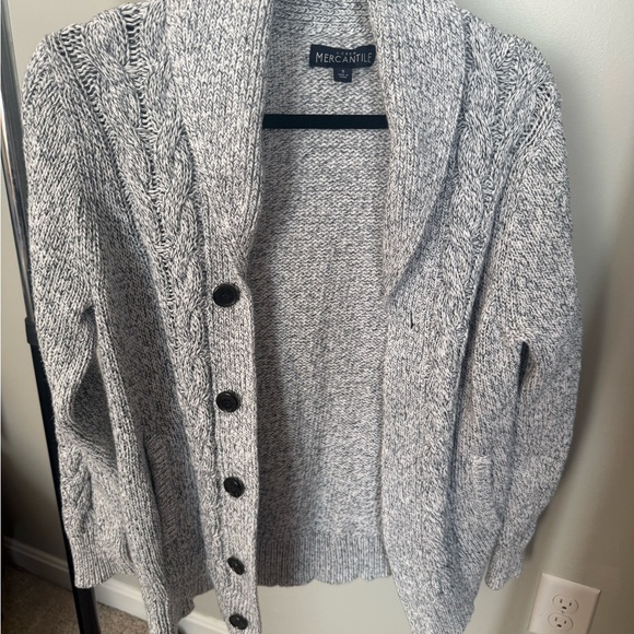 J. Crew Mercantile Womens Button Shawl Collar Cardigan Sweater Cotton Sz small - Picture 2 of 4